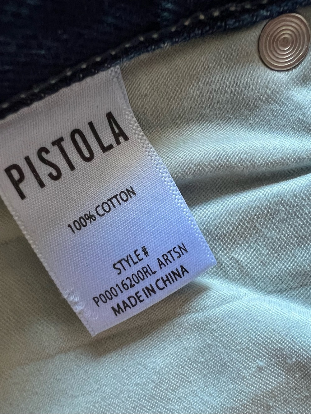 PISTOLA LEXI MID RISE BOWED STRAIGHT JEAN - ARTISAN size 26 - Picture 8 of 10